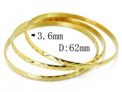 HY Stainless Steel 316L Bangle (Merger)-HY19B0411HOL