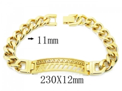 HY Wholesale 316L Stainless Steel ID Bracelets-HY08B0746HLS