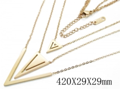 HY Wholesale Stainless Steel 316L Jewelry Necklaces-HY19N0214HIR