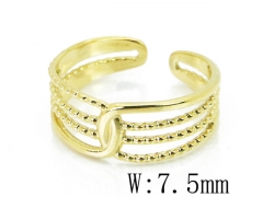 HY Jewelry Wholesale Stainless Steel 316L Open Rings-HY20R0065MI