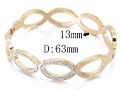 HY Wholesale Stainless Steel 316L Bangle(Crystal)-HY19B0359HPX