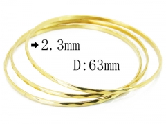 HY Stainless Steel 316L Bangle (Merger)-HY19B0408HOR