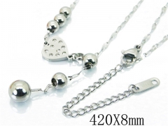 HY Wholesale Stainless Steel 316L Lover Necklaces-HY19N0197PW