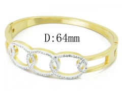 HY Wholesale Stainless Steel 316L Bangle(Crystal)-HY19B0355HPE