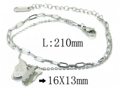 HY Wholesale Stainless Steel 316L Charm Bracelets-HY19B0342NE