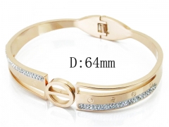HY Wholesale Stainless Steel 316L Bangle(Crystal)-HY19B0386HNE