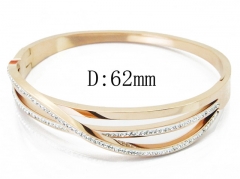 HY Wholesale Stainless Steel 316L Bangle(Crystal)-HY19B0374HOC