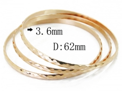 HY Stainless Steel 316L Bangle (Merger)-HY19B0412HOL