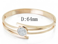 HY Wholesale Stainless Steel 316L Bangle(Crystal)-HY19B0380HNF