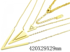 HY Wholesale Stainless Steel 316L Jewelry Necklaces-HY19N0213HIR