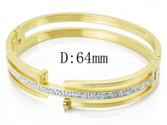HY Wholesale Stainless Steel 316L Bangle(Crystal)-HY19B0370HPR