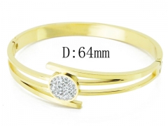 HY Wholesale Stainless Steel 316L Bangle(Crystal)-HY19B0379HNE