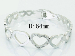 HY Wholesale Stainless Steel 316L Bangle(Crystal)-HY19B0360HMR