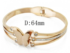 HY Wholesale Stainless Steel 316L Bangle(Crystal)-HY19B0350HPE
