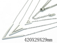 HY Wholesale Stainless Steel 316L Jewelry Necklaces-HY19N0212HHD