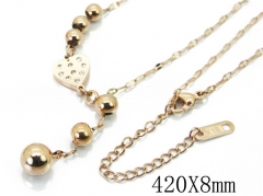 HY Wholesale Stainless Steel 316L Lover Necklaces-HY19N0199HTT