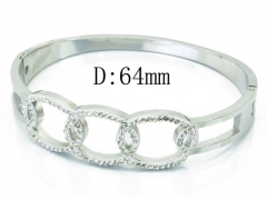 HY Wholesale Stainless Steel 316L Bangle(Crystal)-HY19B0354HNE