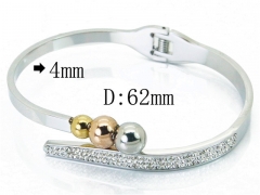 HY Wholesale Stainless Steel 316L Bangle(Crystal)-HY19B0381HOS