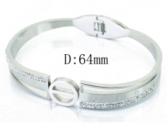 HY Wholesale Stainless Steel 316L Bangle(Crystal)-HY19B0384HLF