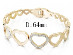 HY Wholesale Stainless Steel 316L Bangle(Crystal)-HY19B0362HOD