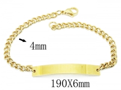 HY Wholesale 316L Stainless Steel ID Bracelets-HY08B0737MQ