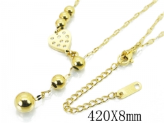 HY Wholesale Stainless Steel 316L Lover Necklaces-HY19N0198HZZ