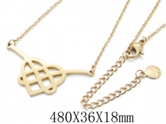 HY Wholesale Stainless Steel 316L Lover Necklaces-HY19N0211NX