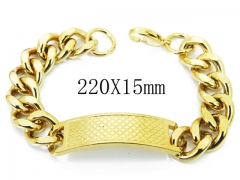 HY Wholesale 316L Stainless Steel ID Bracelets-HY08B0740HIG