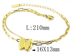 HY Wholesale Stainless Steel 316L Charm Bracelets-HY19B0343OW