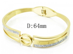 HY Wholesale Stainless Steel 316L Bangle(Crystal)-HY19B0385HNC