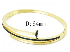 HY Wholesale 316L Stainless Steel Popular Bangle-HY19B0396HNE
