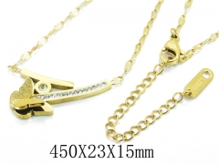 HY Wholesale Stainless Steel 316L Jewelry Necklaces-HY19N0132PR