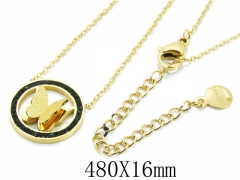 HY Wholesale Stainless Steel 316L Jewelry Necklaces-HY19N0150OR