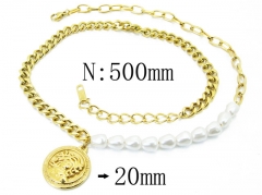 HY Wholesale Stainless Steel 316L Jewelry Necklaces-HY32N0249HRR