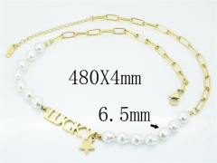 HY Wholesale Stainless Steel 316L Jewelry Necklaces-HY80N0412PL