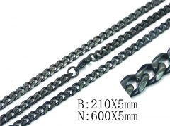 HY Wholesale Black Necklaces Bracelets Sets-HY40S0369HLE