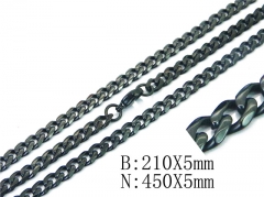 HY Wholesale Black Necklaces Bracelets Sets-HY40S0366HJL