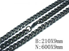HY Wholesale Black Necklaces Bracelets Sets-HY40S0401IKG