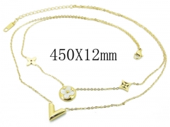HY Wholesale Stainless Steel 316L Jewelry Necklaces-HY32N0253HIT