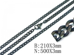 HY Wholesale Black Necklaces Bracelets Sets-HY40S0351HHL
