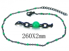 HY Wholesale stainless steel Anklet Jewelry-HY70B0627ILU