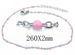 HY Wholesale stainless steel Anklet Jewelry-HY70B0632IS