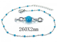 HY Wholesale stainless steel Anklet Jewelry-HY70B0628IU
