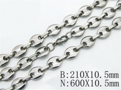 HY Stainless Steel 316L Necklaces Bracelets (Steel Color)-HY55S0066H60