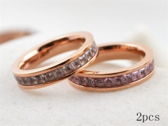 HY Wholesale 316L Stainless Steel Fashion Rings-HY0033R089
