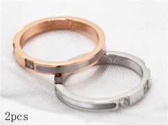 HY Wholesale 316L Stainless Steel Fashion Rings-HY0033R109