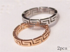 HY Wholesale 316L Stainless Steel Fashion Rings-HY0033R008