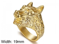 HY Wholesale Jewelry Stainless Steel 316L Animal Rings-HY0029R039