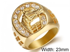 HY Wholesale 316L Stainless Steel Rings-HY0029R048