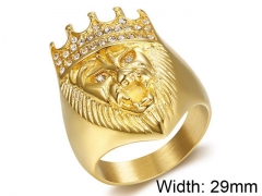 HY Wholesale Jewelry Stainless Steel 316L Animal Rings-HY0029R045